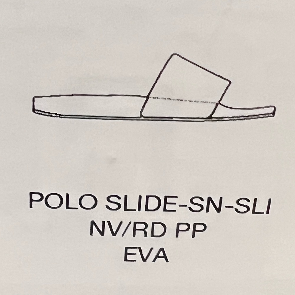 New Polo Ralph Lauren Signature Pony Slide Sandals Navy Men’s 8 9 10 11 12 13 - Picture 11 of 12
